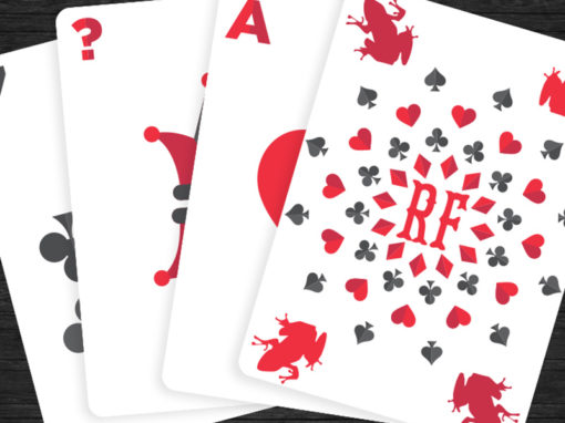 Red Frogs Playing Cards